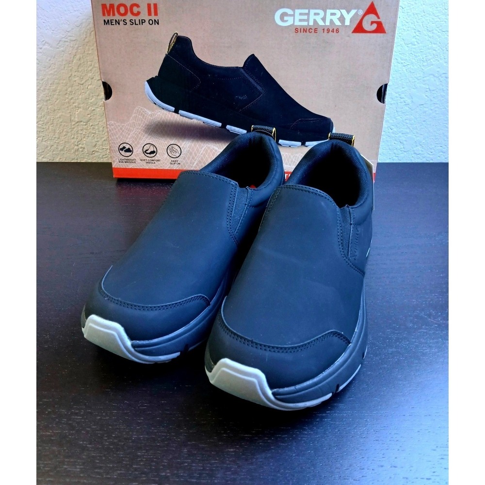 Gerry Moc II Men's Slip on Shoes Black Lightweight EVA Midsole 1917429 Size 9.5